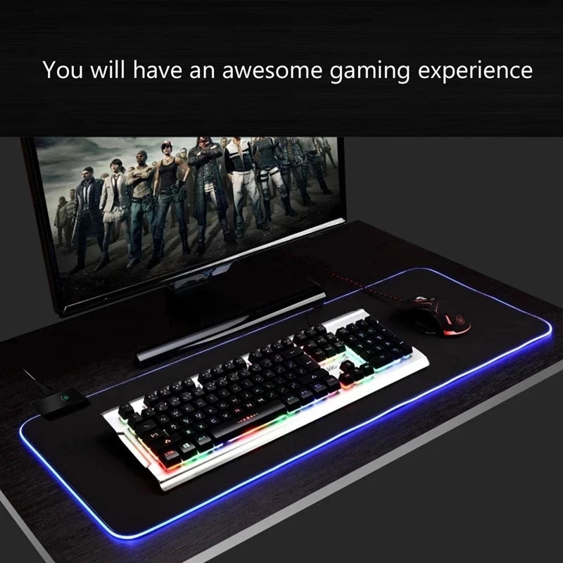 Tapis de souris RGB couvrant clavier et souris