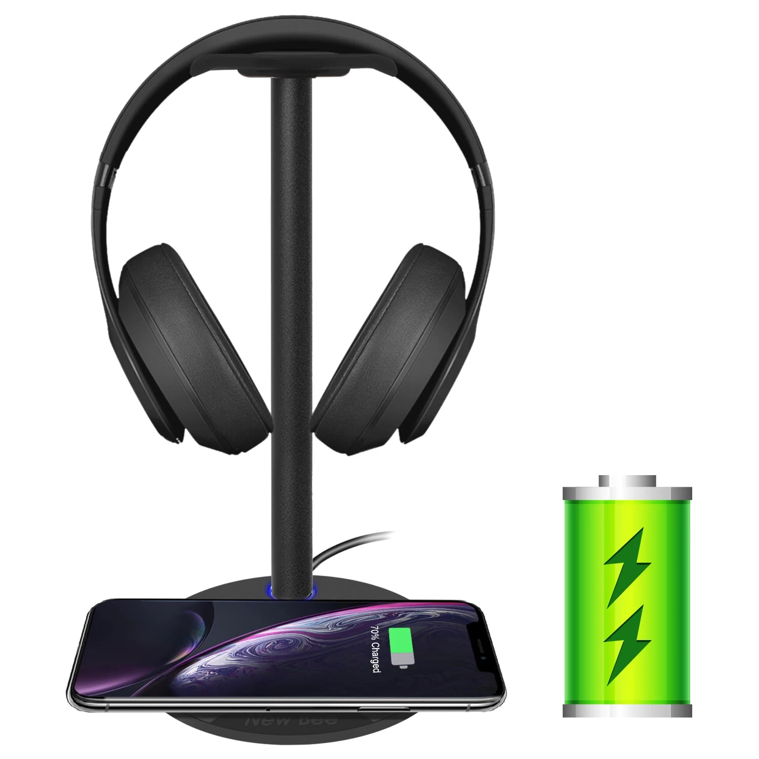 Support Casque Gaming RGB - Base Lumineuse & Ports USB